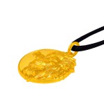 999 Pure Gold Lion Guardian Pendant